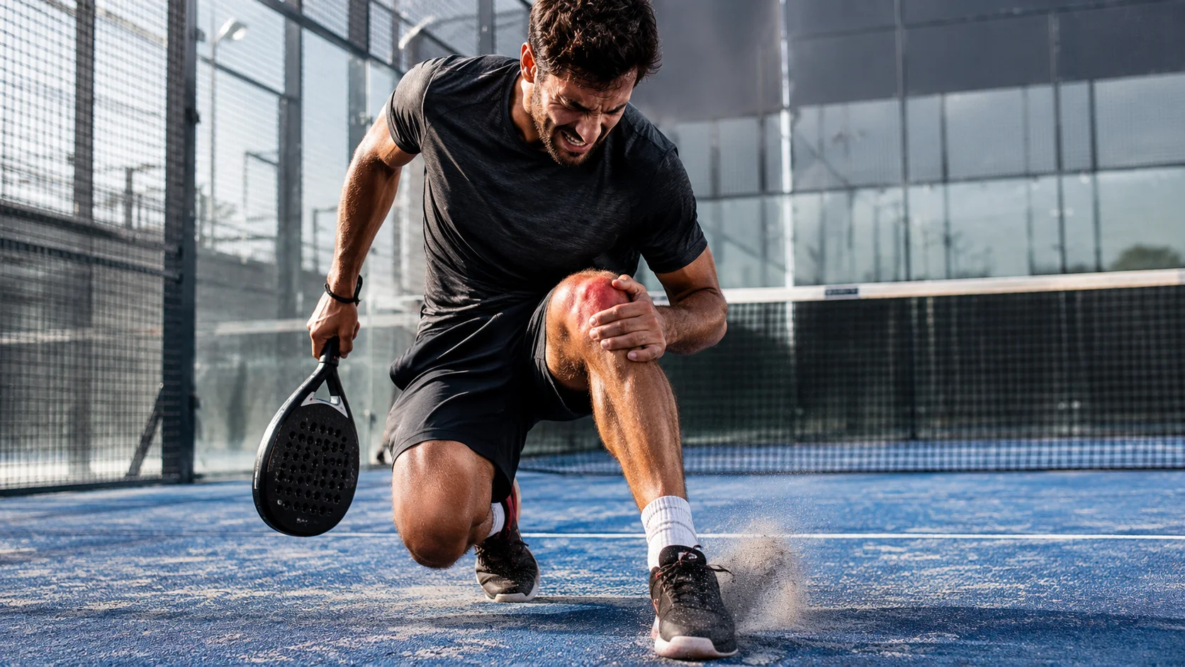 Persona con dolor de rodilla